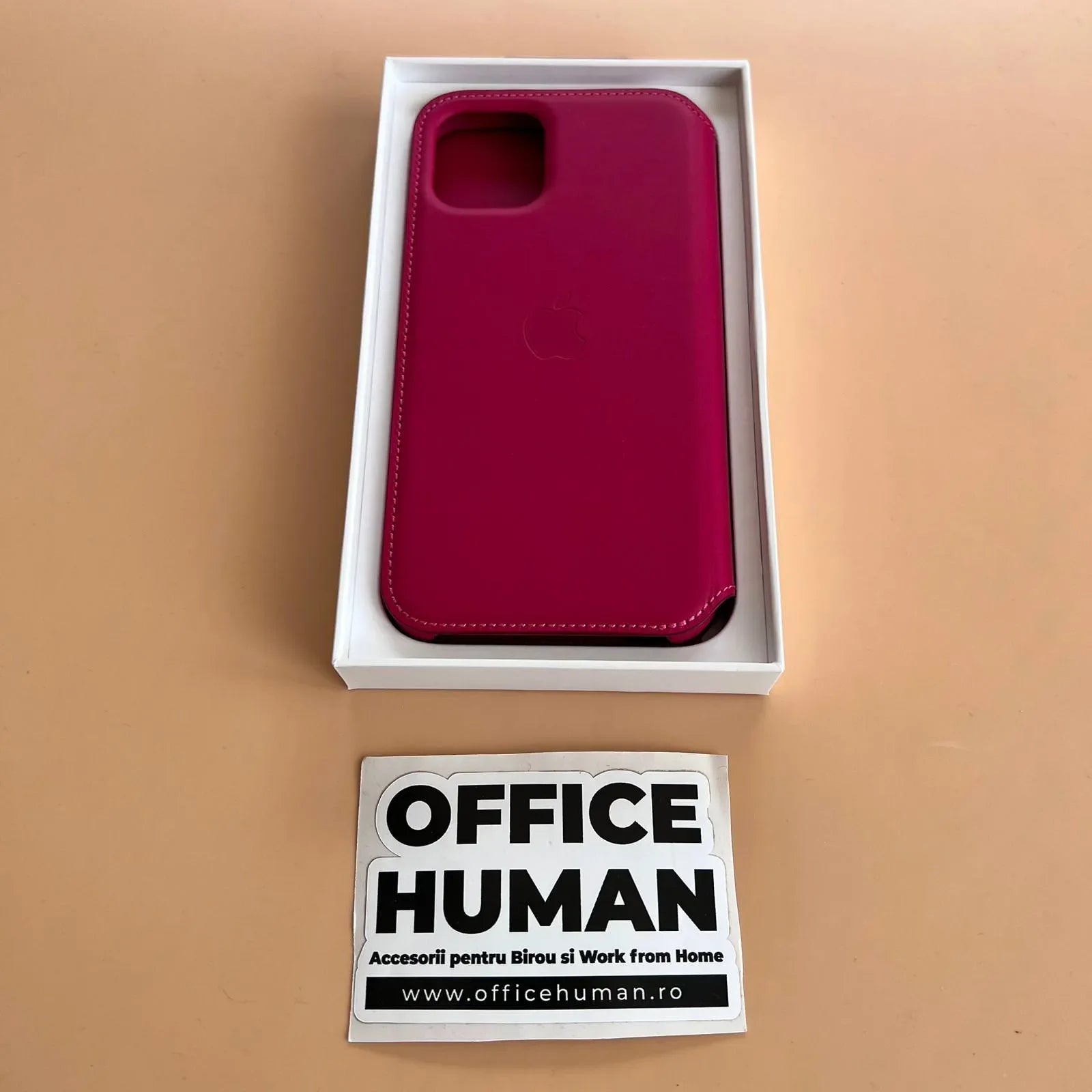 Husa Piele Naturala Folio Apple pt. iPhone 11 Pro Raspberry - MY1K2ZM/A Originala Resigilat - MY1K2ZM/A-A - 190199651333 - 5