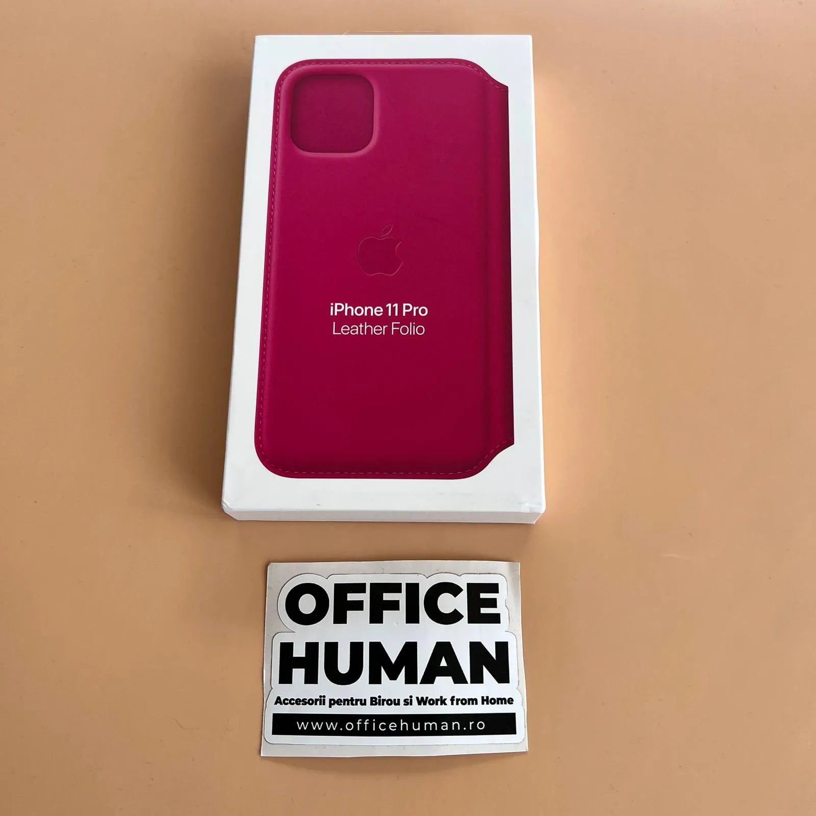 Husa Piele Naturala Folio Apple pt. iPhone 11 Pro Raspberry - MY1K2ZM/A Originala Resigilat - MY1K2ZM/A-A - 190199651333 - 6