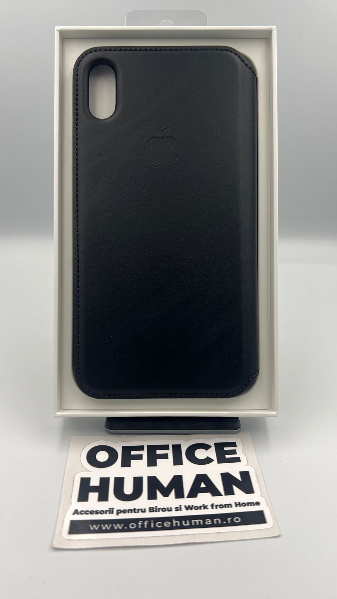 Husa Piele Naturala Folio Apple pt. iPhone XS Max Black - MRX22ZM/A Originala Resigilat - MRX22ZM/A-A - 190198763624 - 5