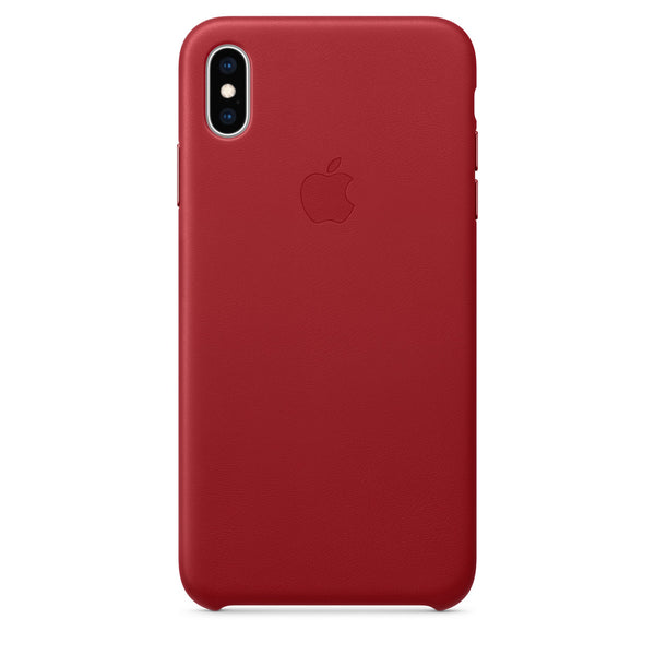 Husa Piele Naturala pt. Apple iPhone XS Max Red - MRWQ2ZM/A Originala Resigilat - MRWQ2ZM/A-A - 190198763426 - 1
