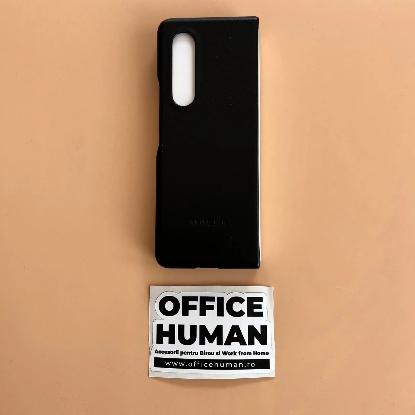 Husa Piele Naturala pt. Samsung Galaxy Z Fold 3 Negru - EF-VF926 Originala Resigilat - EF-VF926LBEGWW - 8806092641044 - 5
