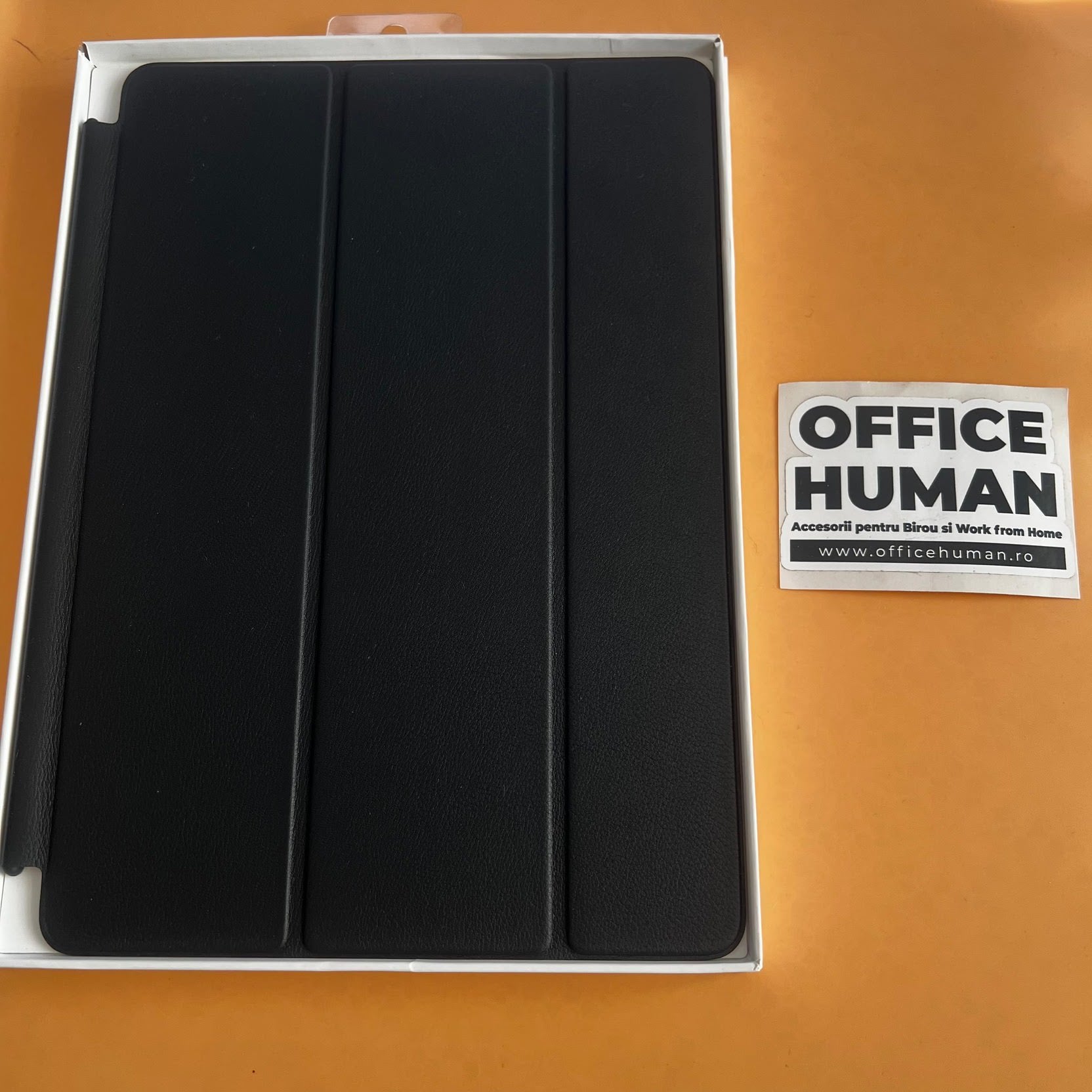 Husa Piele Naturala Smart Cover Apple pt. iPad 9 8 & 7 Pro 10.5 Air 3 (2019) Black - MPUD2ZM/A Originala Resigilat - MPUD2ZM/A-A
