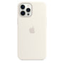 Husa Silicon Apple pt. iPhone 12 Pro Max, White - MHLE3ZM/A, Originala, MagSafe, Resigilat 