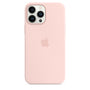 Husa Silicon Apple pt. iPhone 13 Pro Max, Chalk Pink - MM2R3ZM/A, MagSafe, Originala, Resigilat 