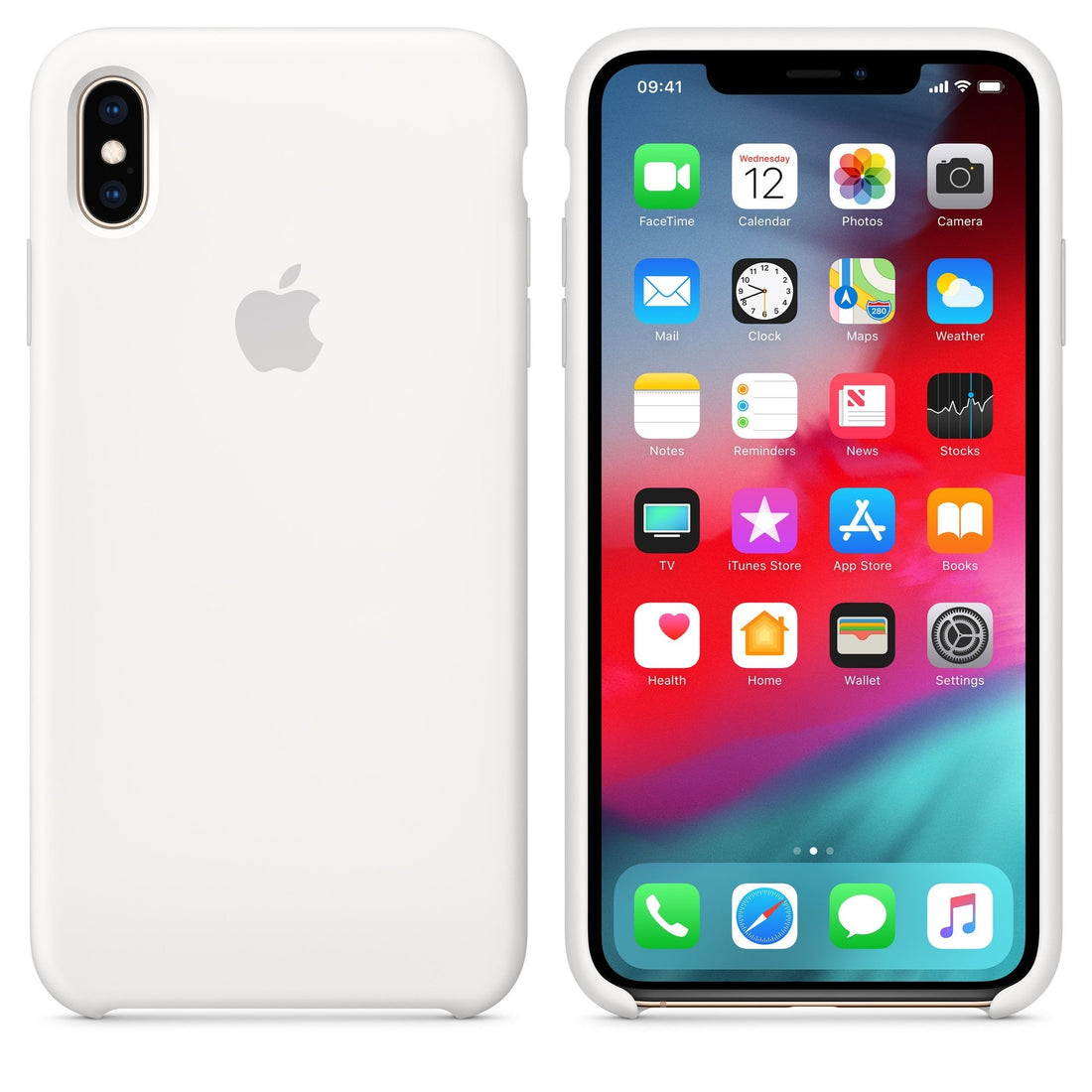 Husa Silicon Apple pt. iPhone XS Max White - MRWF2ZM/A Originala - 190198763242 - 1