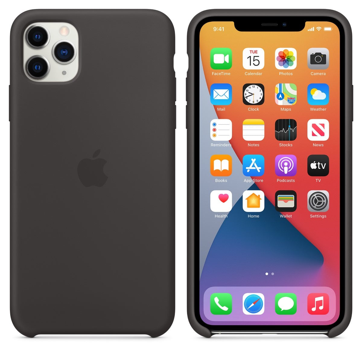 Husa Silicon Apple pt. iPhone 11 Pro Max Black - MX002ZM/A Originala Resigilat - MX002ZM/A-A - 0190199288195 - 2