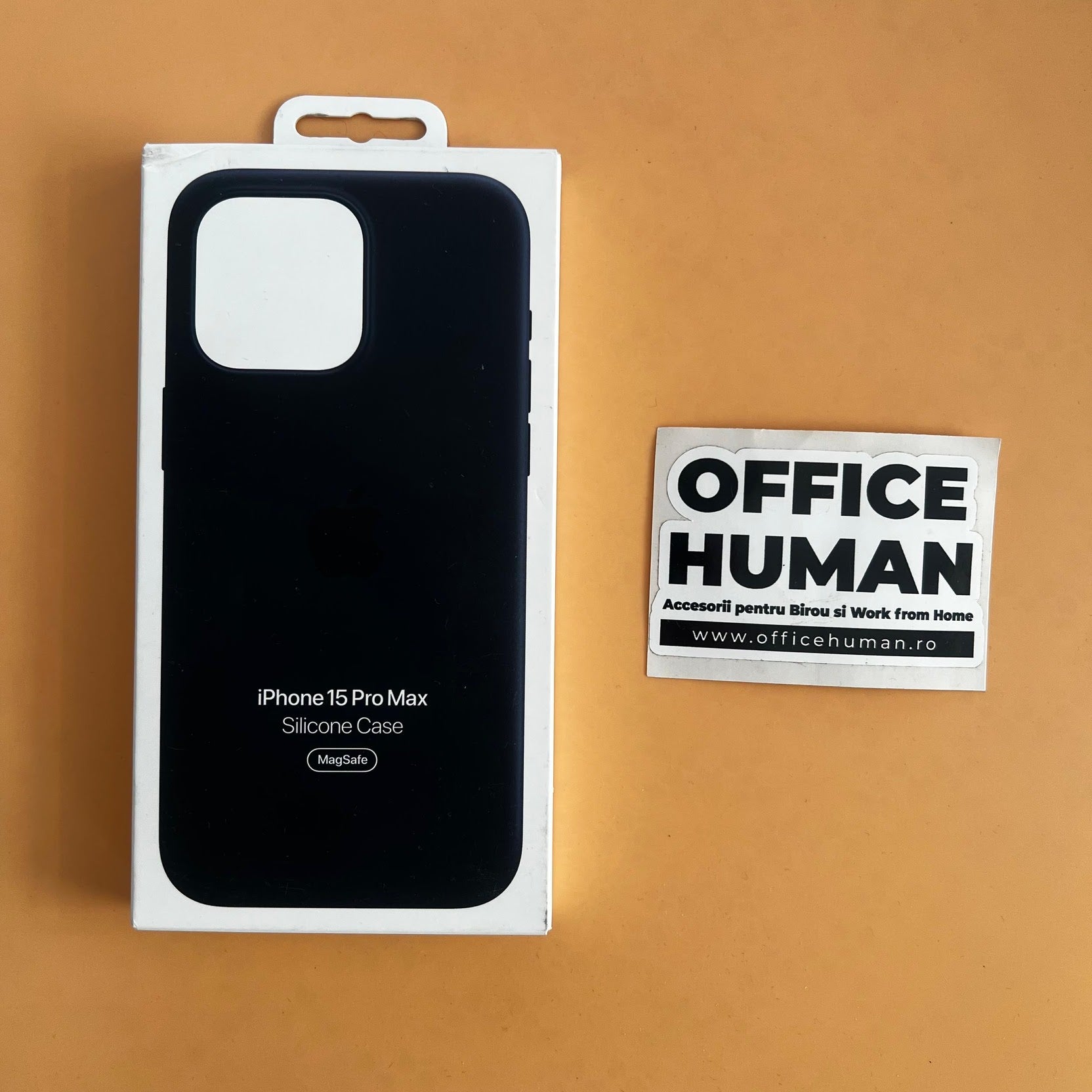 Husa Silicon Apple pt. iPhone 15 Pro Max Black - MT1M3ZM/A Originala MagSafe Resigilat - 194253940029 - 5