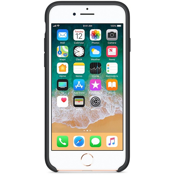 Husa Silicon Apple pt. iPhone SE 2022 / 2020 / 8 / 7 Black - MQGK2ZM/A Originala - 190198496294 - 2