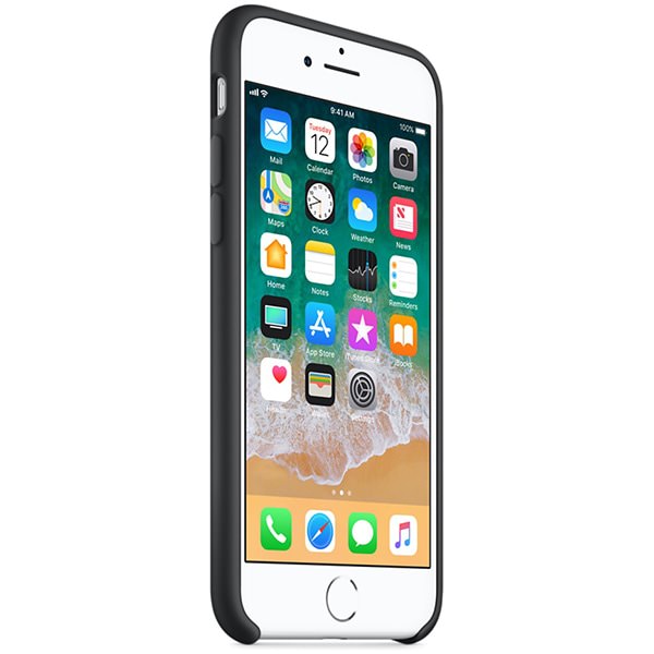 Husa Silicon Apple pt. iPhone SE 2022 / 2020 / 8 / 7 Black - MQGK2ZM/A Originala - 190198496294 - 3