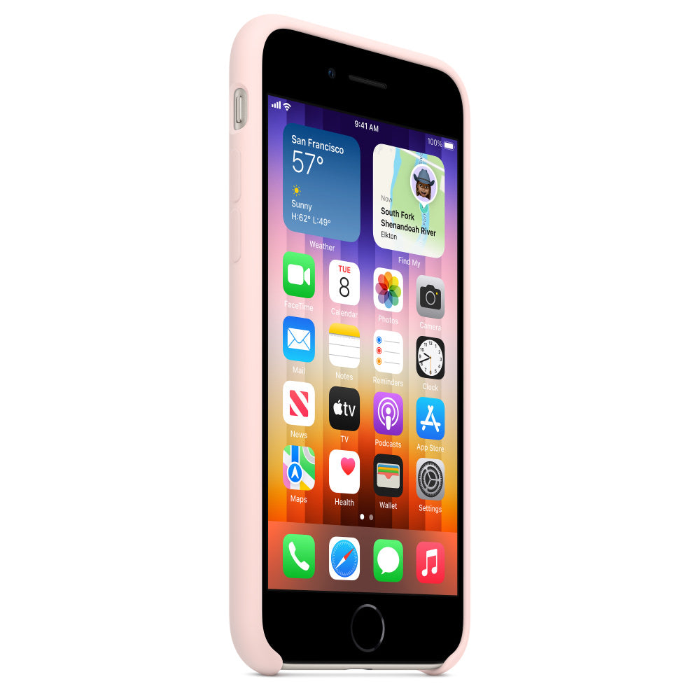 Husa Silicon Apple pt. iPhone SE 2022 / 2020 8 7 Chalk Pink - MN6G3ZM/A Originala Resigilat MN6G3ZM/A - A 194253035497 2
