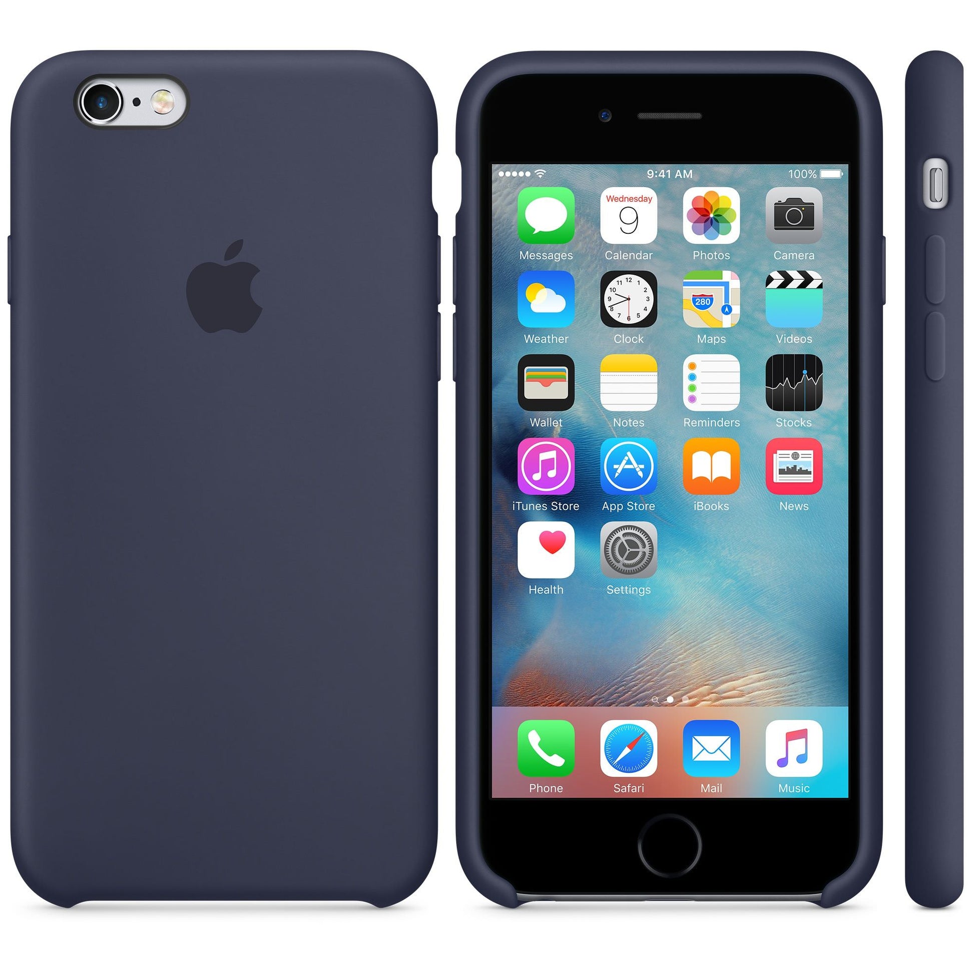 Husa Silicon Apple pt. iPhone 6(s) Midnight Blue - MKY22ZM/A Originala - 888462660815 - 4