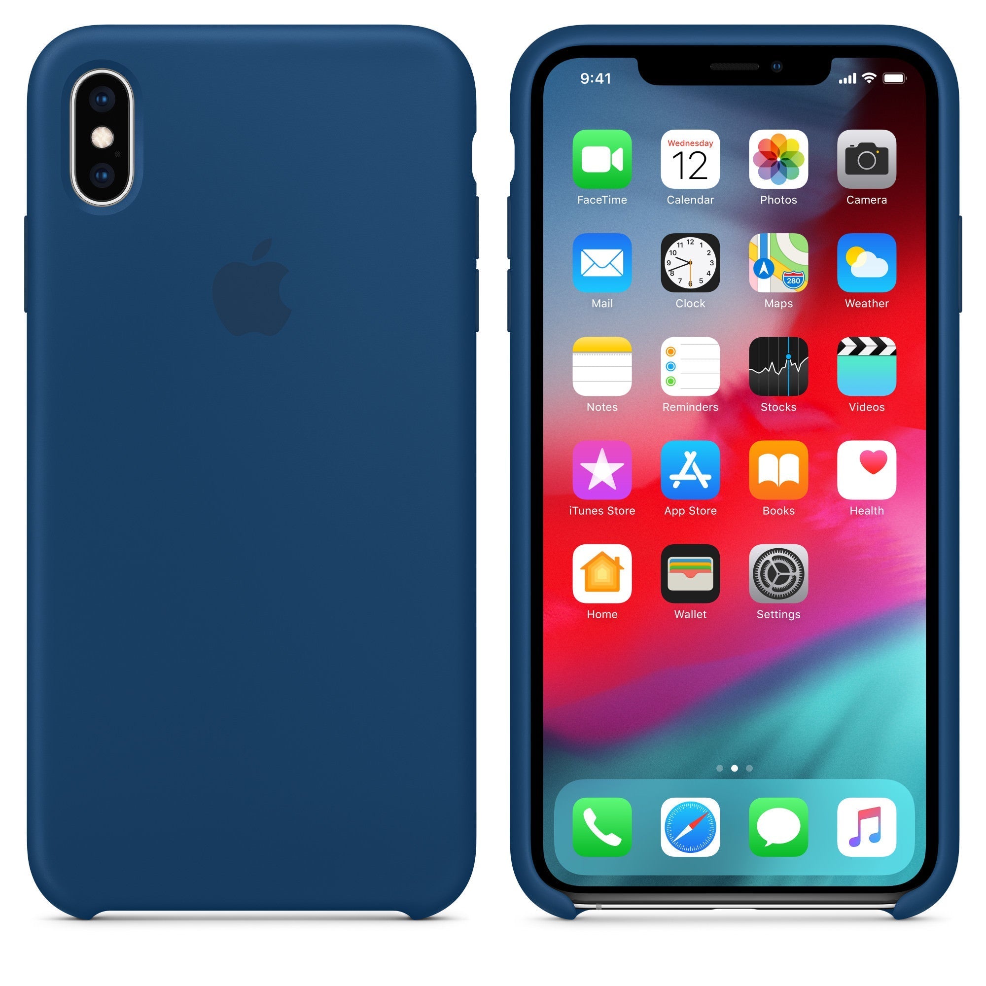 Husa Silicon Apple pt. iPhone XS Max Blue Horizon - MTFE2ZM/A Originala - 190198803030 - 2