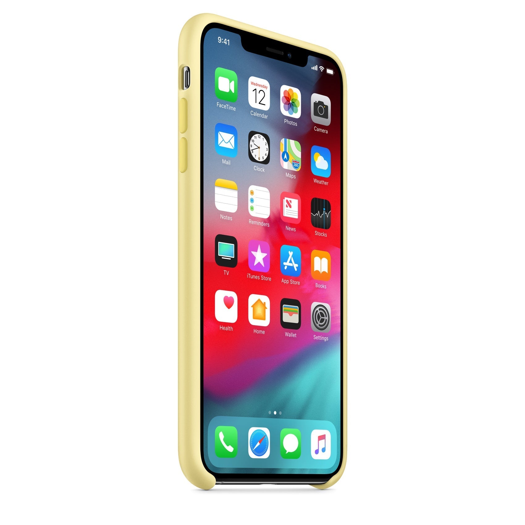 Husa Silicon Apple pt. iPhone XS Max Mellow Yellow - MUJR2ZM/A Originala - 190199031609 - 2