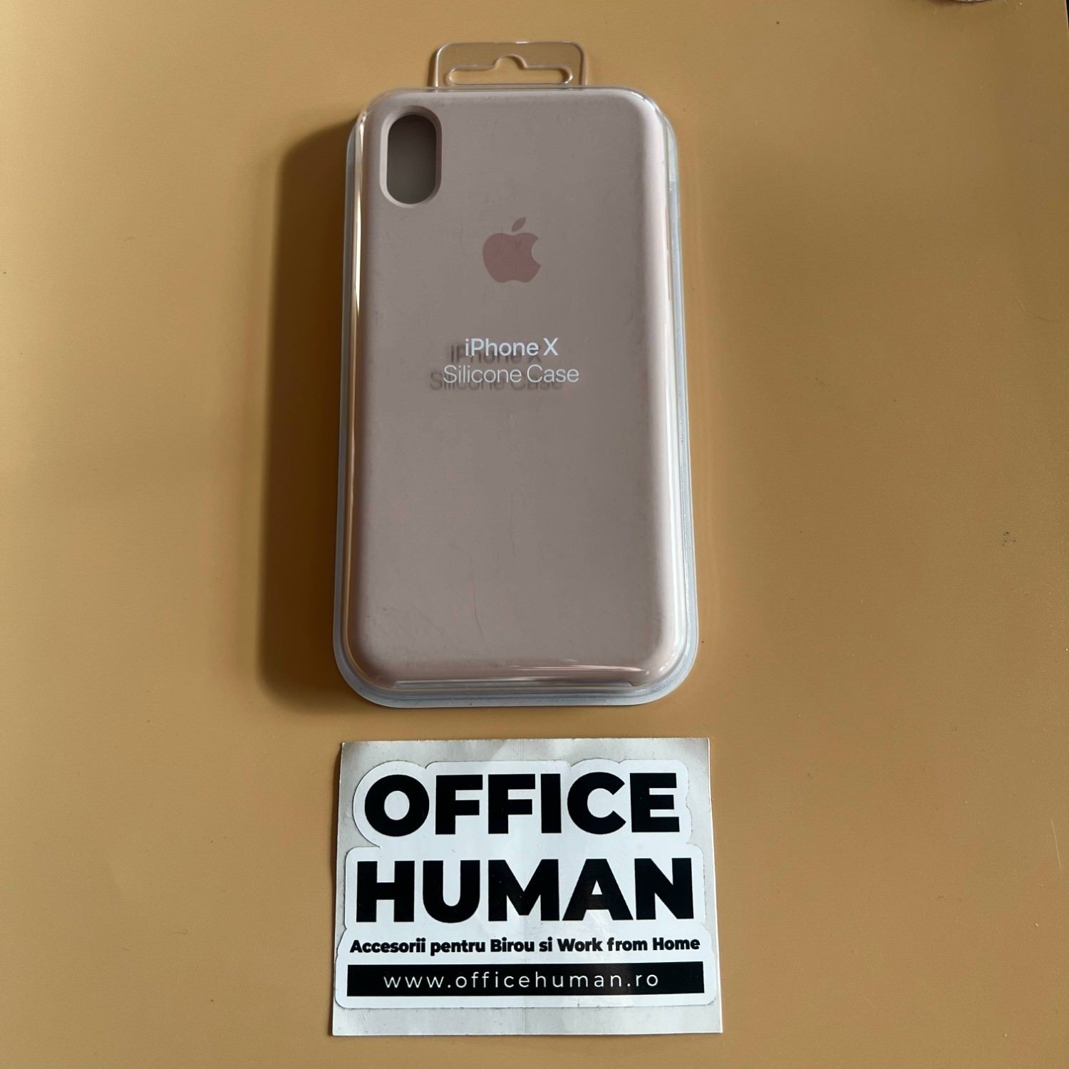Husa Silicon Apple pt. iPhone XS & X Pink Sand - MQT62ZM/A Originala - 190198522733 - 5