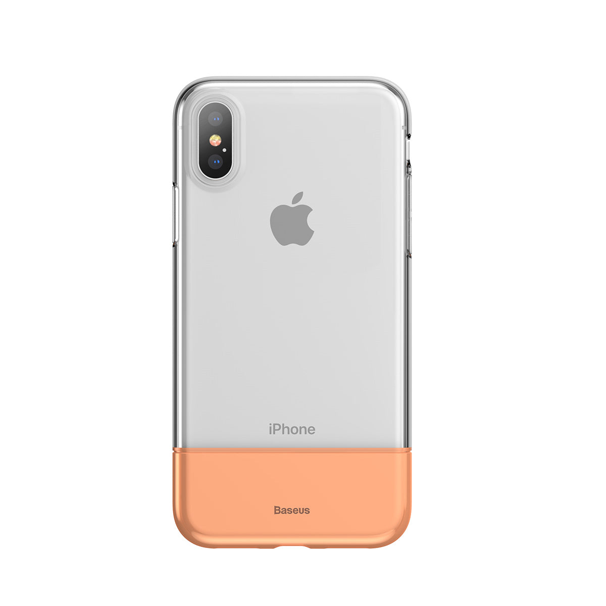 Husa Silicon Baseus Half to pt. iPhone XS Max - Gold - WIAPIPH65-RY0V - 6932172618971 - 1