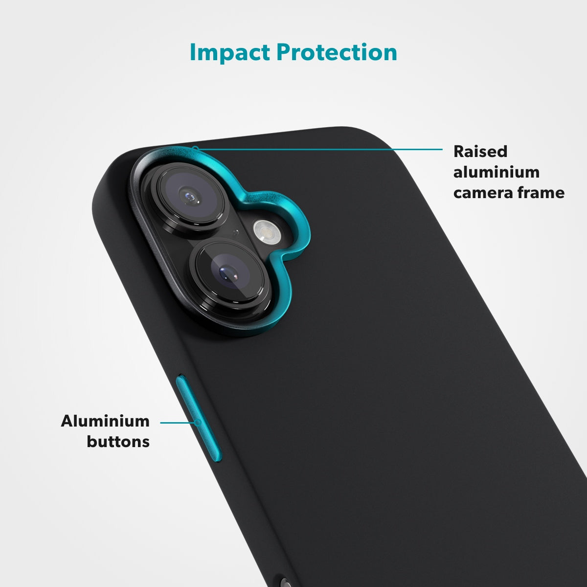 Husa Silicon Epico Mag+ Pro pt. iPhone 16 Negru - Certificare SGS MagSafe & QI2 Aluminiu - 90810101300003 - 8596049191585 - 5