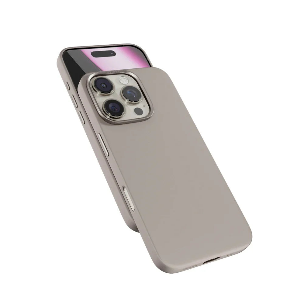 Husa Silicon Epico Mag+ Pro pt. iPhone 16 Titanium Beige - Certificare SGS MagSafe & QI2 Aluminiu - 91010101700001 - 8596049191714 - 2