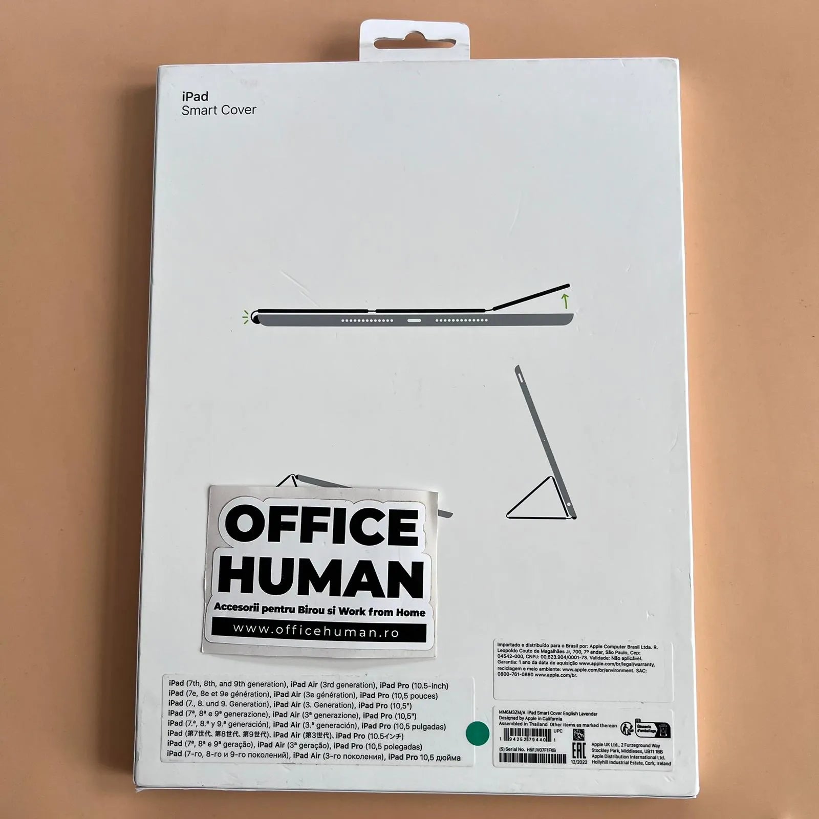 Husa Smart Cover Apple pt. iPad 9 8 & 7 Pro 10.5 Air 3 (2019) English Lavender - MM6M3ZM/A Originala Resigilat - MM6M3ZM/A-A - 194252794401