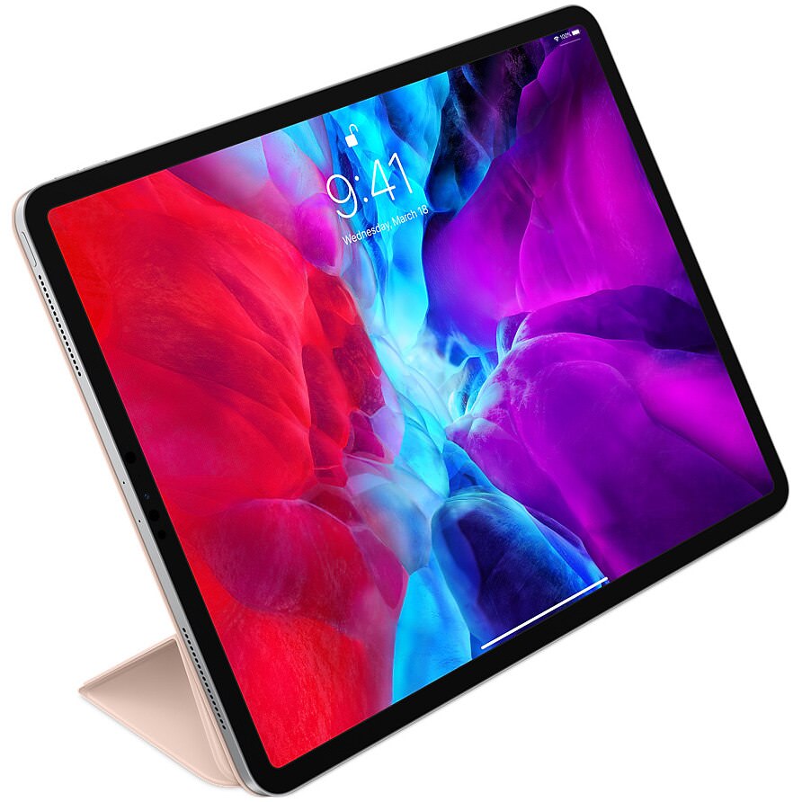 Husa Smart Folio Apple pt. iPad Air 13 2025/2024 Pro 12.9’’ 2018 (Gen. 3) Pink Sand - MVQN2FE/A Originala Resigilat - MVQN2FE/A-A