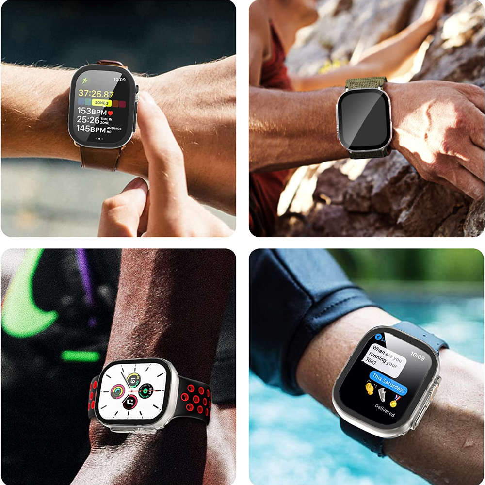 Husa Sticla & Policarbonat Alogy pt. Apple Watch Ultra 1 2 49 mm - Clear - 15309 - 5907765687949 - 12