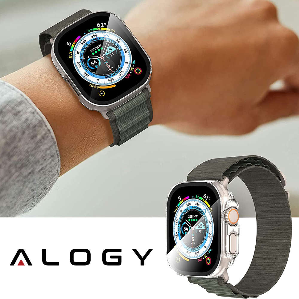 Husa Sticla & Policarbonat Alogy pt. Apple Watch Ultra 1 2 49 mm - Clear - 15309 - 5907765687949 - 3