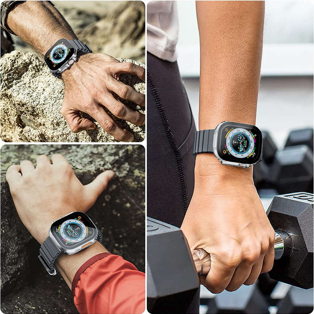 Husa Sticla & Policarbonat Alogy pt. Apple Watch Ultra 1 2 49 mm - Clear - 15309 - 5907765687949 - 5