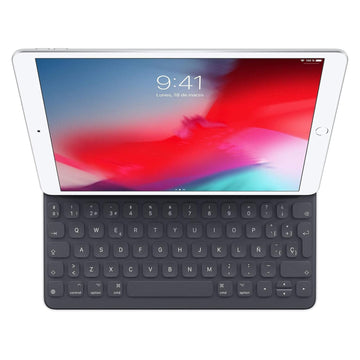 Husa Tastatura Apple Smart Folio Keyboard pt. iPad 9 8 & 7 Pro 10.5 Air 3 (2019) - MPTL2Y/A Layout Spaniol Originala - 0190198371782 - 1