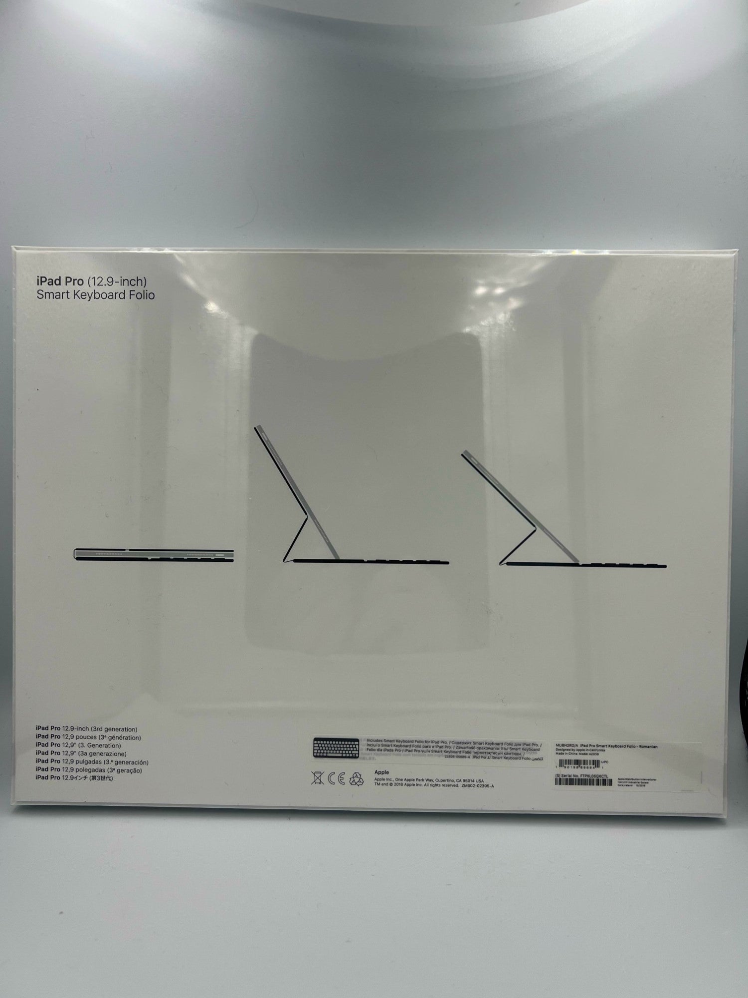 Husa Tastatura Apple Smart Folio Keyboard pt iPad Pro 12.9’ 2018 (Gen. 3) - MU8H2RO/A Romanian Layout Originala - 190198896841 - 6