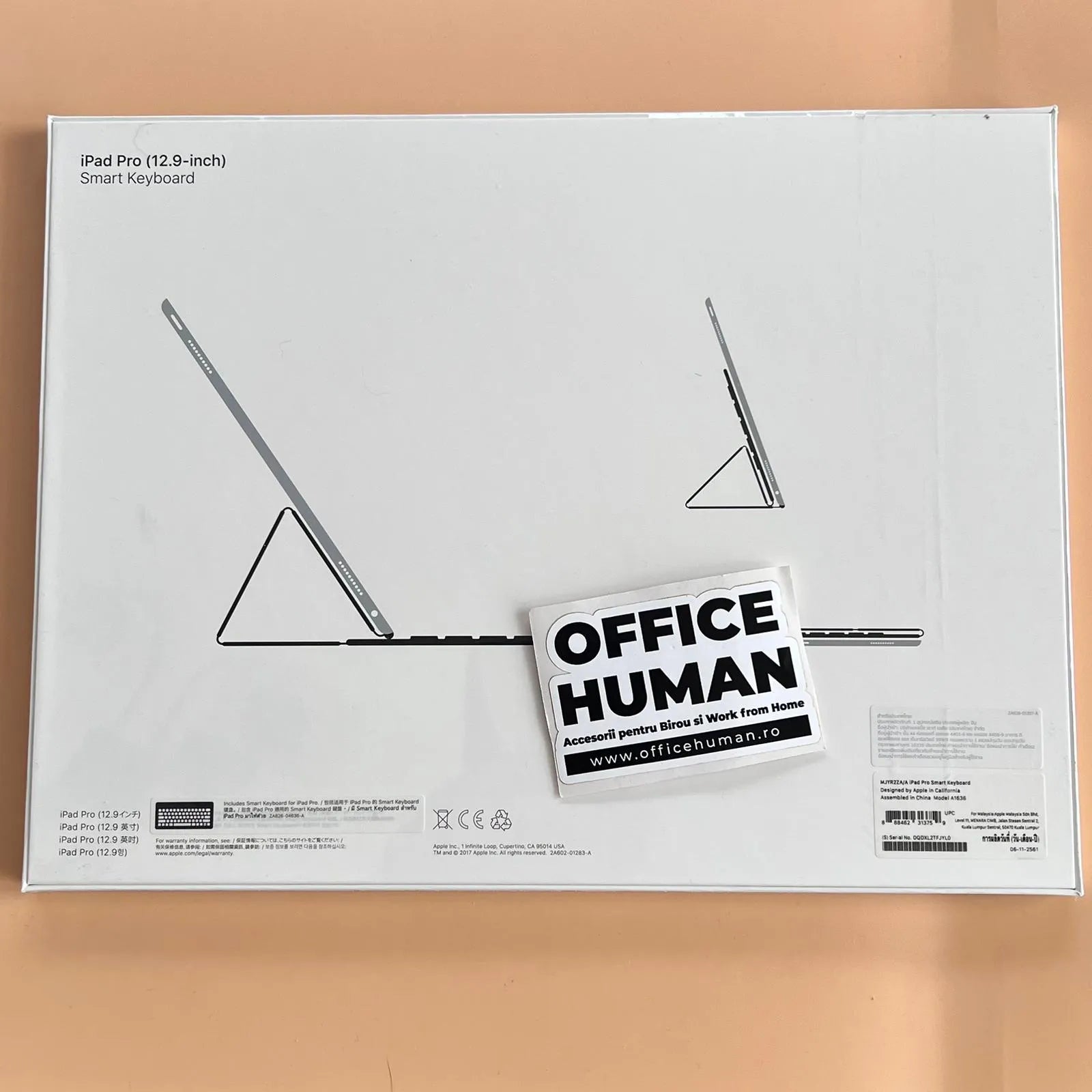 Husa Tastatura Apple Smart Folio Keyboard pt. iPad Pro 12.9’’ (1st & 2nd Gen) - MJYR2ZA/A English US Originala - 888462313759 - 6