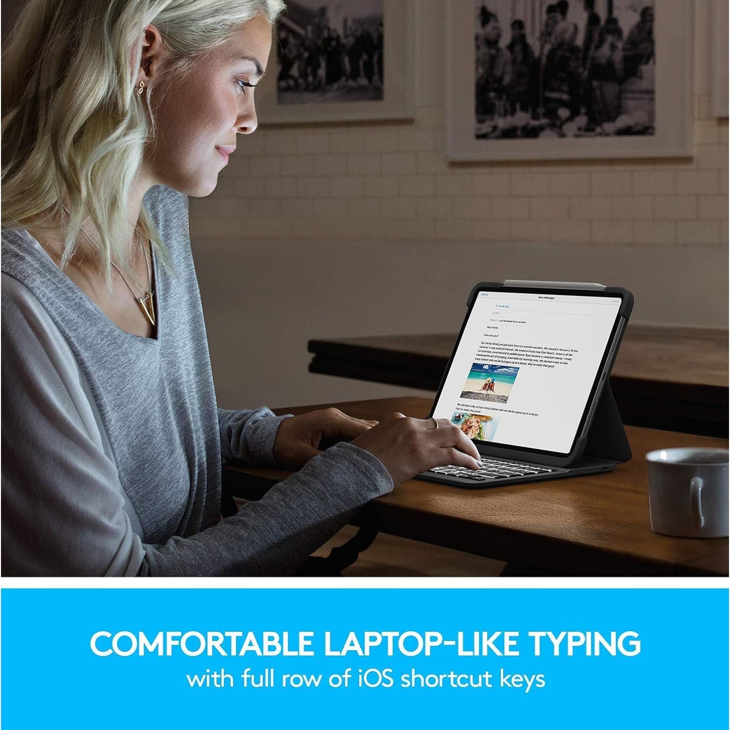 Husa Tastatura Lgitech Slim Folio Pro pt. iPad 11’’ (2018) 1st Gen - Layout International Resigilat - YR0070 - 0097855147462 - 2
