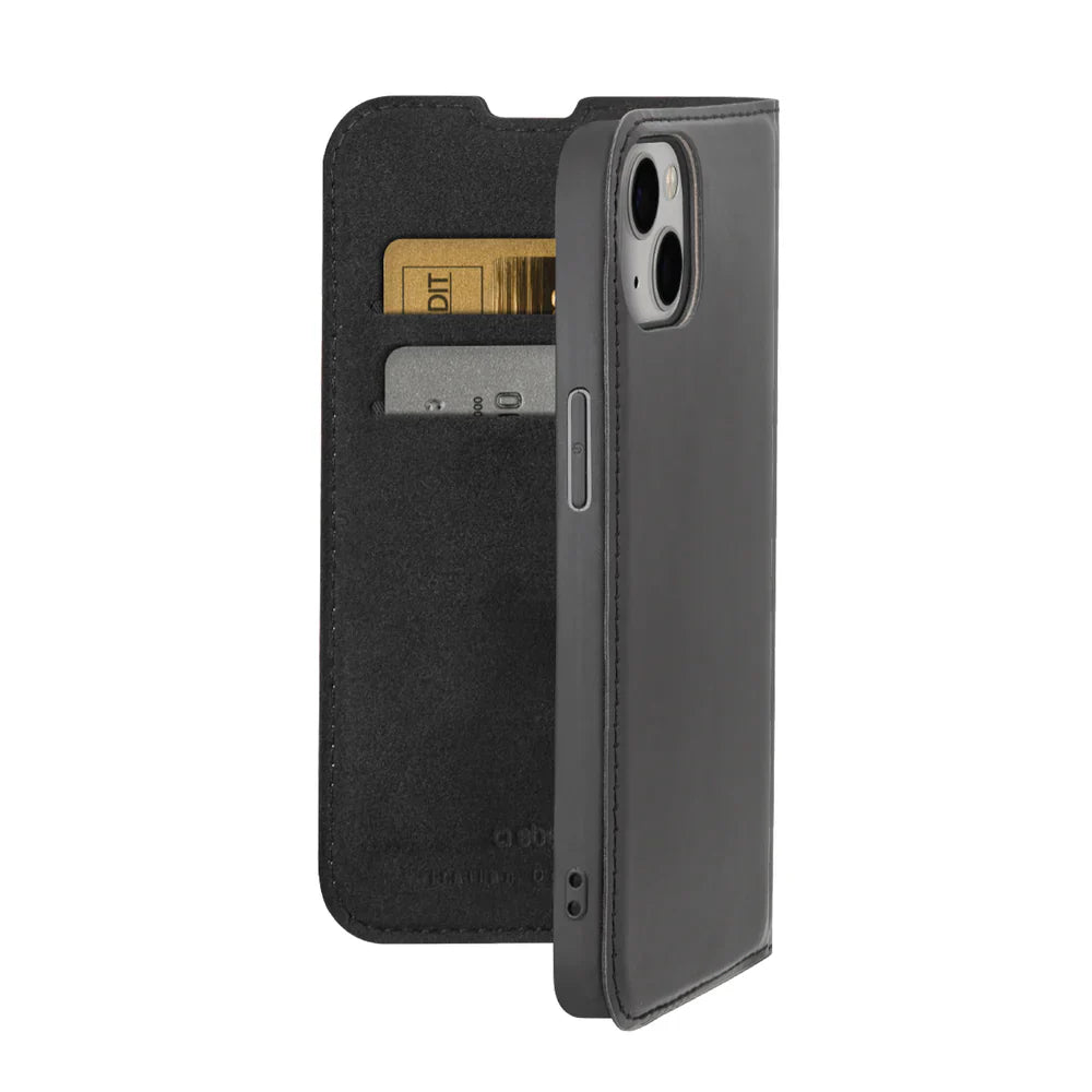 Husa tip carte SBS Wallet Smooth cu stand pt. iPhone 15 Neagra Inchidere Magnetica Slot Card - TEBKLITEIP1561K - 8018417449550 - 2