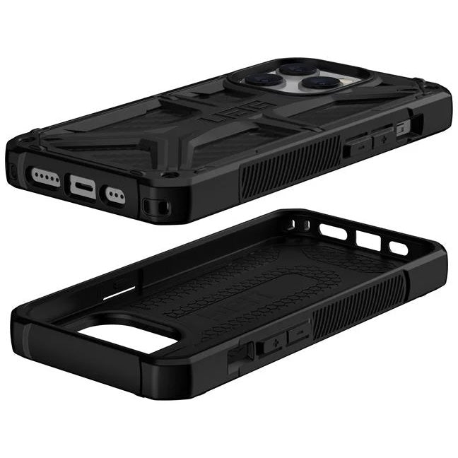 Husa Urban Armor Gear Monarch pt. iPhone 14 Pro Black Fibra de Carbon - 114034114242 - 840283901829 - 9