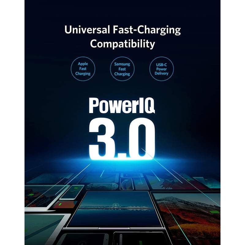 Incarcator Priza Anker PowerPort + Atom III - 45W USB-C + 15W USB GaN PowerIQ 3.0 Power Delivery - A2322321 - 194644019617 - 2