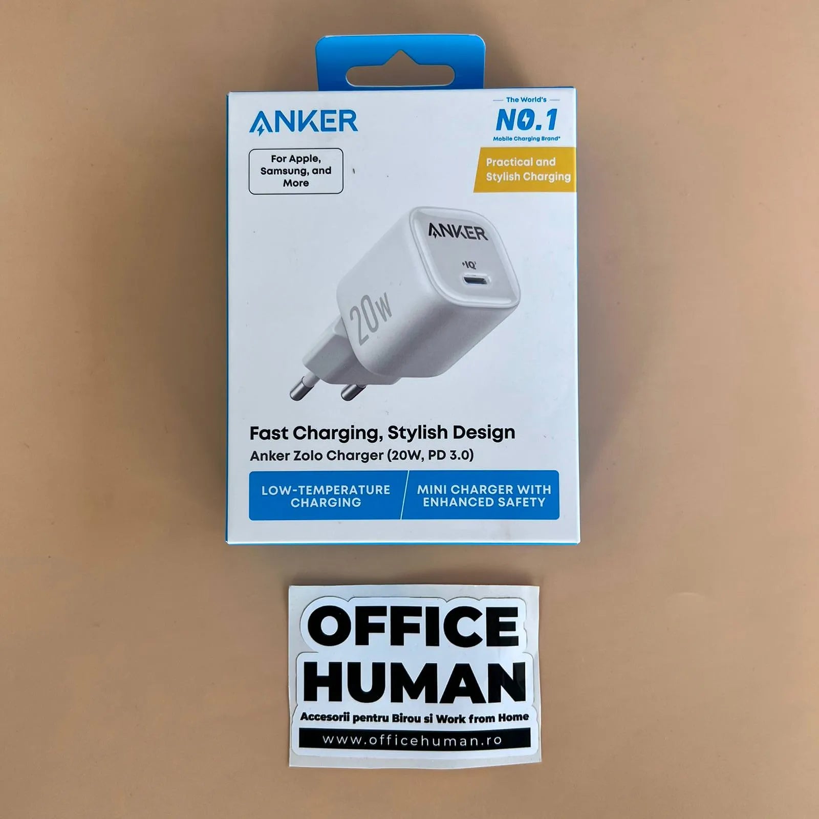Incarcator Priza Anker Zolo 20 W - USB-C Power Delivery 3.0 PowerIQ 3 Resigilat - A2699G21 - 194644297459 - 5