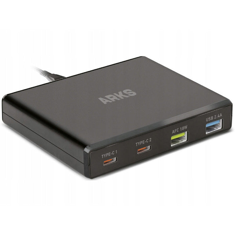 Incarcator Priza Arks 45W - 2 x USB-C USB 4 Porturi Power Delivery - ARTR3USBTCPD75GNW - 8018417416255 - 1
