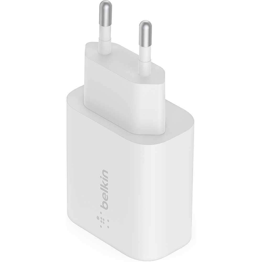 Incarcator Priza Belkin WCA004vf - USB-C 25W Samsung 20W iPhone Power Delivery PPS Resigilat - 745883825066 - 2