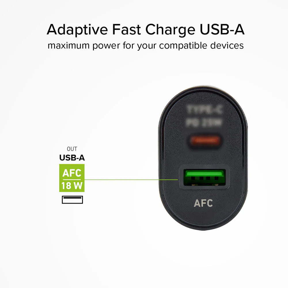 Incarcator Priza SBS 25W + 18W - USB-C USB Power Delivery AFC - TETRPD25W - 8018417329074 - 3