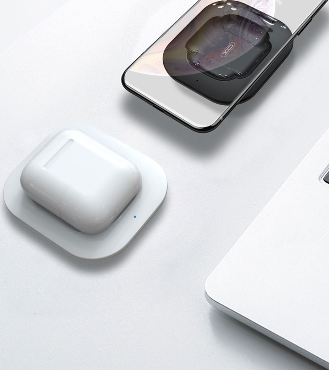 Incarcator Wireless XO WX017 - 10W AirPods 2 & Pro Smartphone-uri - 6920680871735