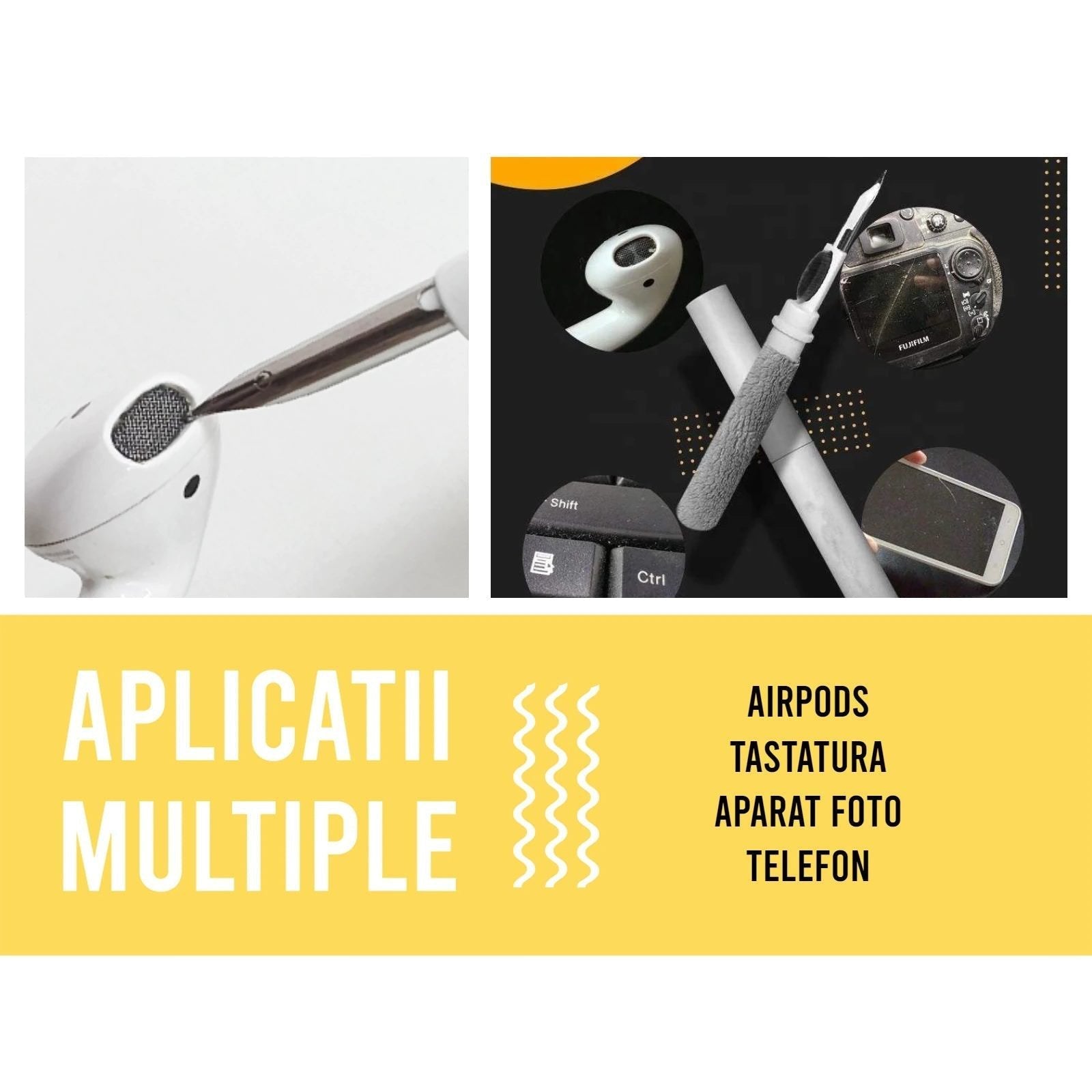 Kit 3-in-1 Curatare Casti & Electronice - K31CCE-black - 11