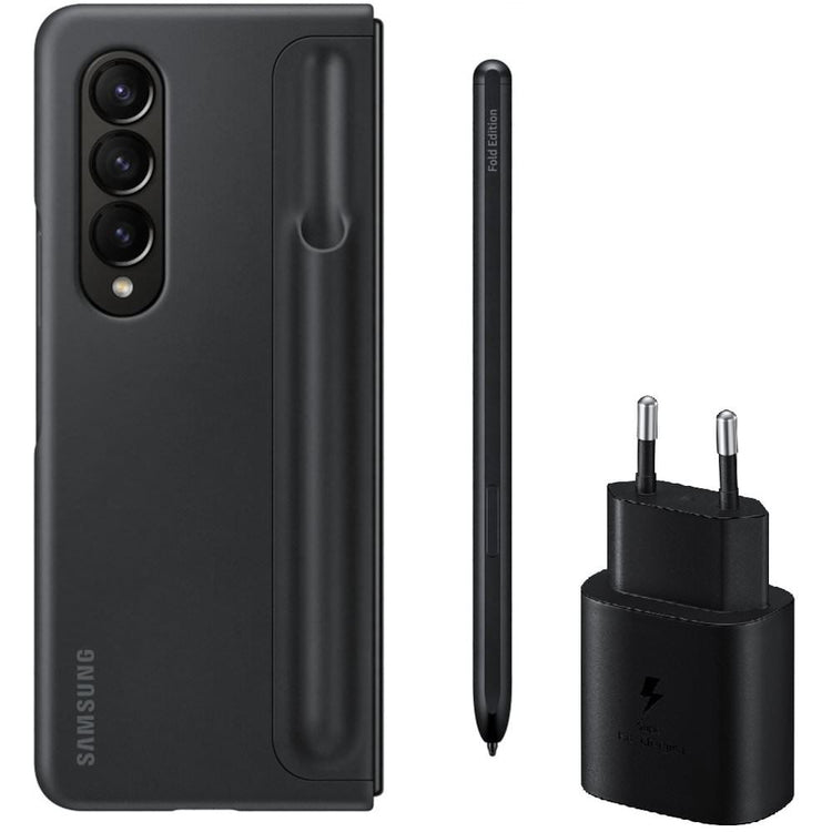 Kit Husa Samsung Note Package pt. Galaxy Z Fold 4 - Flip Cover + S-Pen + Incarcator 25W Resigilat - EF-OF93KKBEGWW - 8806094636918 - 1
