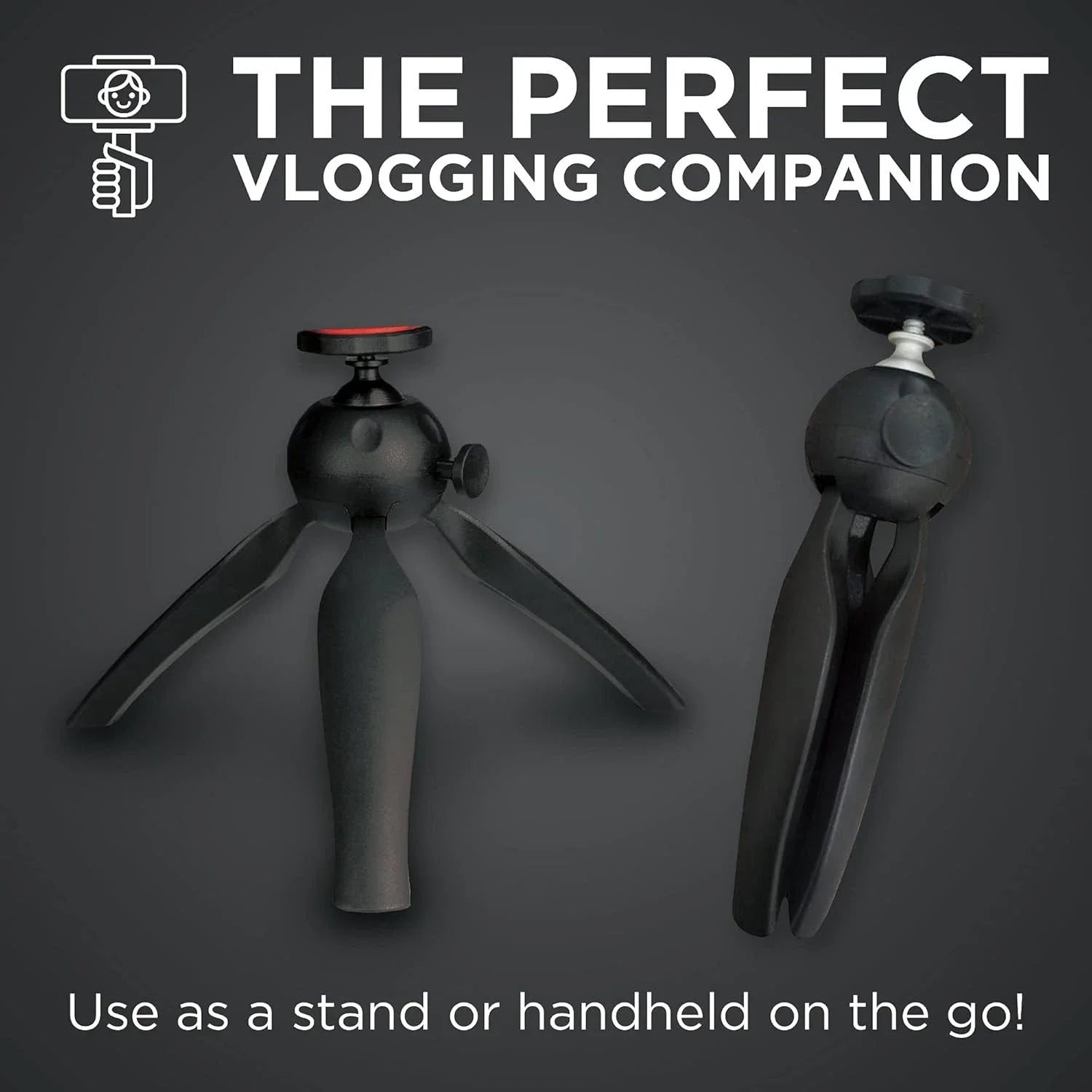 Kit Live Streaming Xqisit - Trepied 360° LED Suport Smartphone 55 - 85 mm Microfon HD - 44086 - 4029948200224 - 8