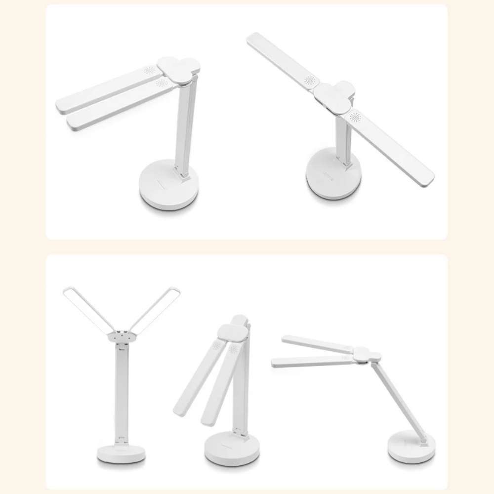 Lampa de Birou LED cu 2 Brate Alogy - 3600 mAh 3 Moduri & 5 Niveluri Luminozitate Control Touch Suport Smartphone - 5907765689691 - 13