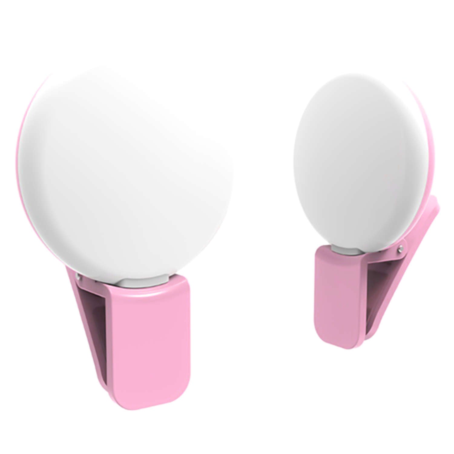 Lampa LED Ring Selfie Alogy - 3W Reincarcabila 100 mAh 3 Niveluri Luminozitate Clip-On - 5905601805106 - 2
