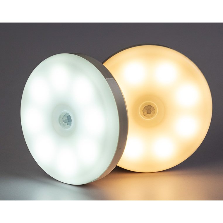 Lampa LED de veghe - Senzor Miscare Wireless Magnet USB 0.6W 300 mAh 8.5 x 2.3 cm Alb Cald & Rece - 125895 - 6426485461299 - 2