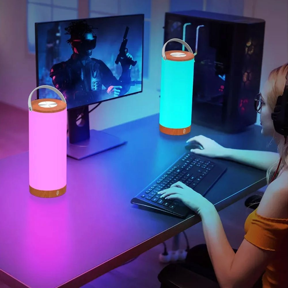 Lampa LED Wireless TaoTronics TT-DL23 Pro - 7 Culori 5W 250 lm 4000 mAh Reglabil Control Touch - 78-03010-451 - 6974740774979 - 10