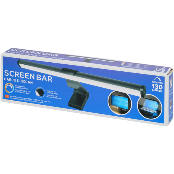 Lampă Monitor LED Eurodomest - 460 lumeni 5W 30 cm Dimmabil 3 Moduri 3000K/4000K/6500K Control Touch USB - 3202689.1 - 8712879164463 - 1
