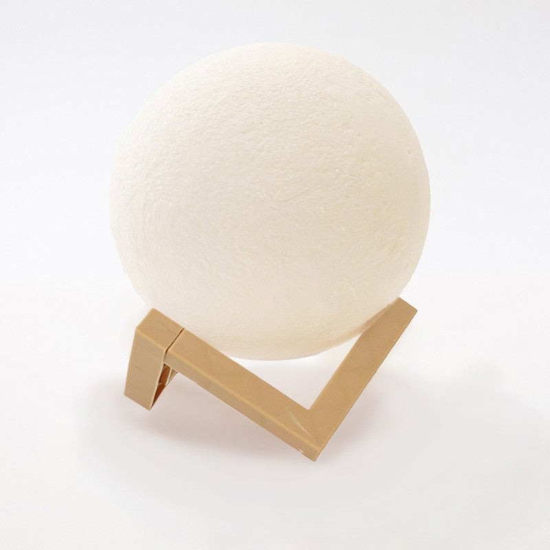 Lampa de veghe LED Luna 3D Moon Light Alb Cald 15 cm Baterii Stand On/Off - 104643 - 6426485117042 - 6