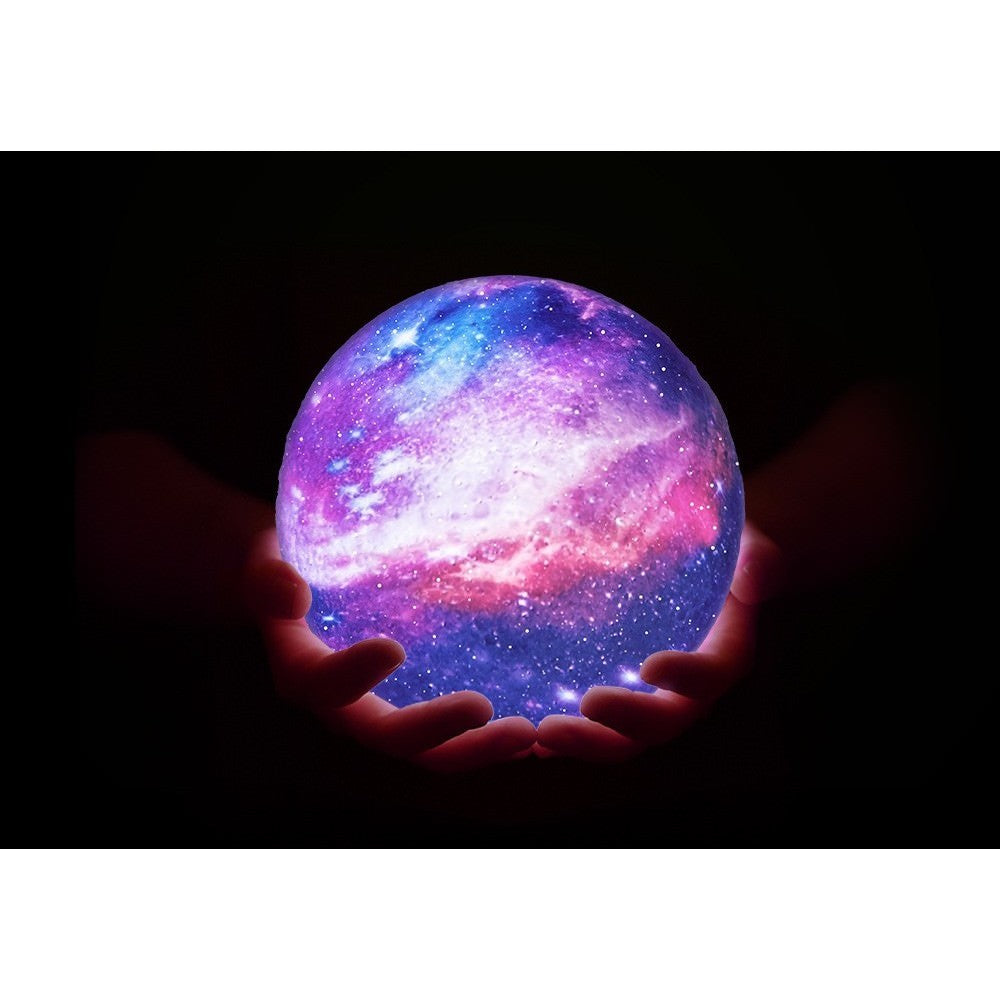Lampa de veghe LED Luna 3D Moon Light Color 10 cm Baterii Stand On/Off - 123054 - 6426485432947 - 6