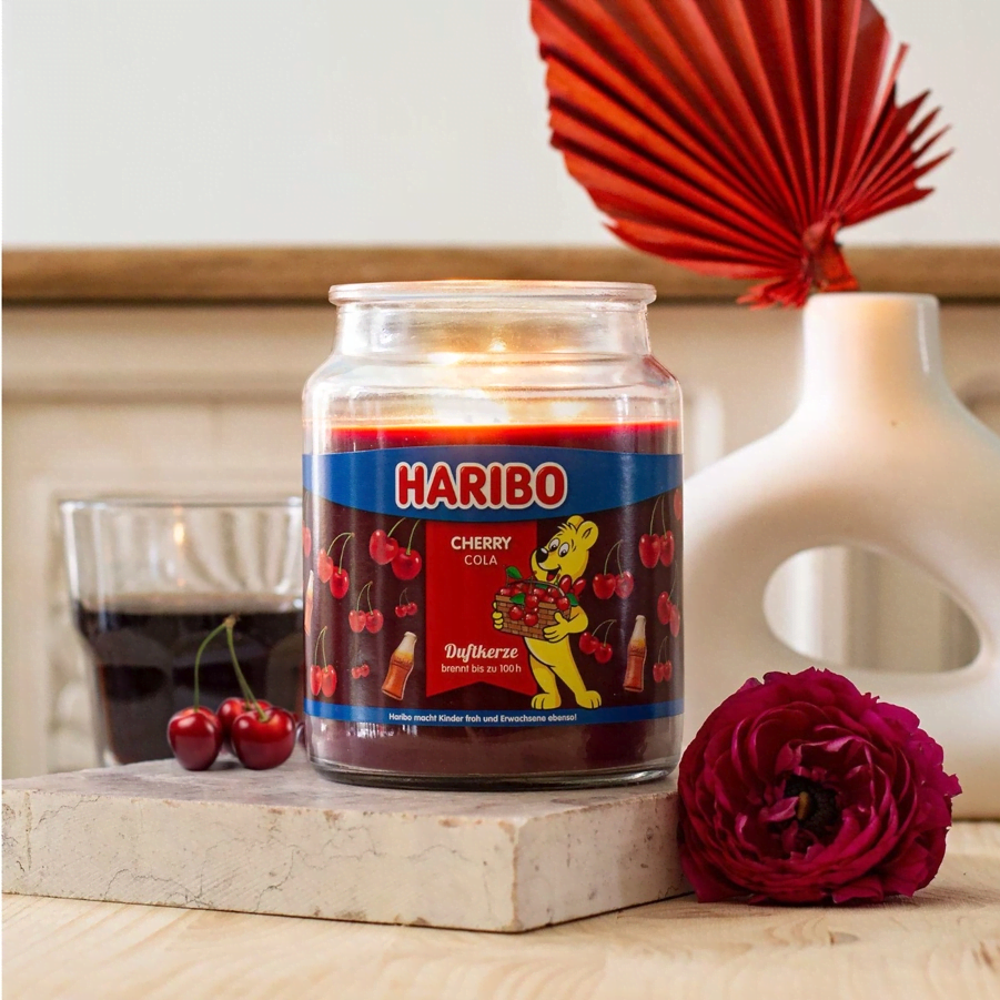 Lumanare parfumata Haribo Cherry Cola - 510g - A881 - 4260676687653 - 2