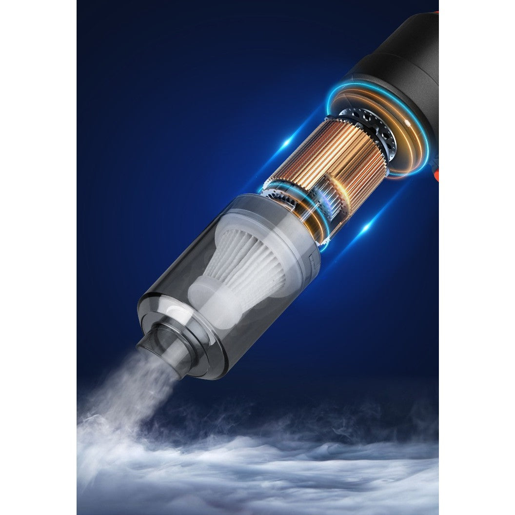 Mini Aspirator Wireless pentru Birou & Masina - 2000 mAh 120 W 7.4 V Autonomie 30 min Suflare Aspirare - YT - M2037 - 6426485460575 - 8